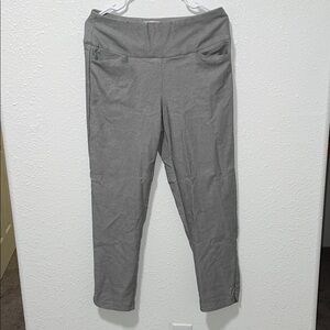 Lady Hagen Gray Ankle Cropped Pants